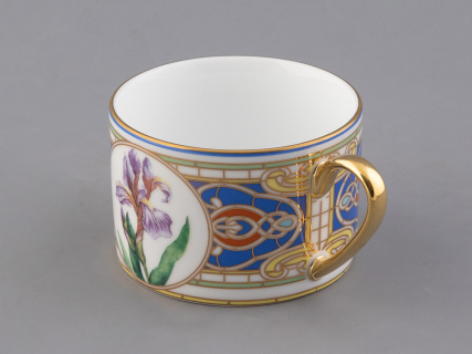 Чашка с блюдцем 250 мл в подарочной упаковке форма Соло, рисунок Нежный Ирис, арт. 81.32657.00.1, 