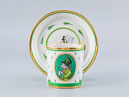 Сервиз чайный форма Гербовая рисунок Крысята-воришки, 2 персоны 7 предметов, арт. 81.16587.00.1