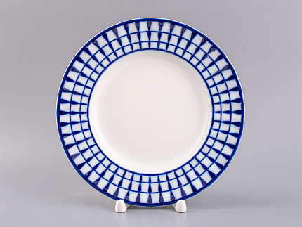 Тарелка мелкая 180 форма Шатровая рисунок Классик, арт.80.99807.00.1