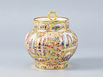 Сервиз чайный, форма Волна, рисунок Весенние пейзажи, 6 персон 22 предмета, арт. 81.14494.00.1