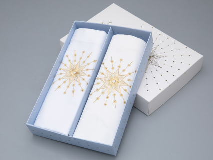 Комплект салфеток 45х45 с Вышивкой Звезда (2шт) арт 14.01074.03, 