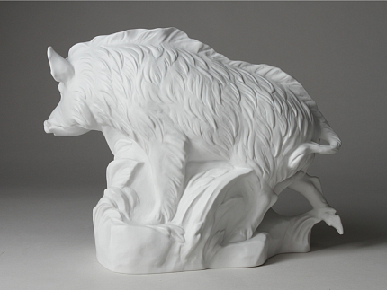 Скульптура Кабан белый арт. 82.91708.00.1