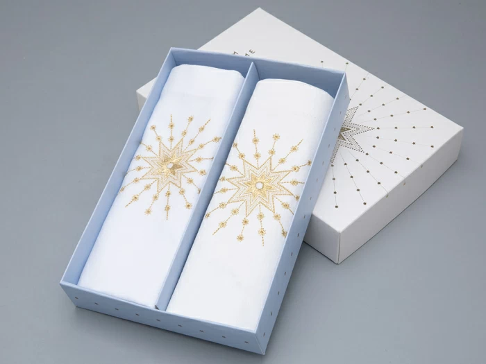 Комплект салфеток 45х45 с Вышивкой Звезда (2шт) арт 14.01074.03, 