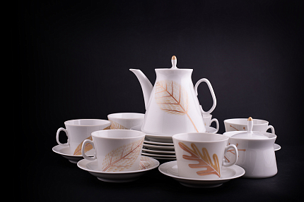 Сервиз чайный форма Молодежная, рисунок Сентябрь на 6 персон 20 предметов, арт 61.21023.00.1