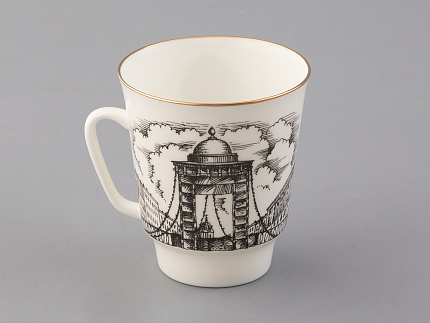 Чашка с блюдцем 165 мл форма Майская рисунок Русские писатели Блок, арт. 81.33298.00.1