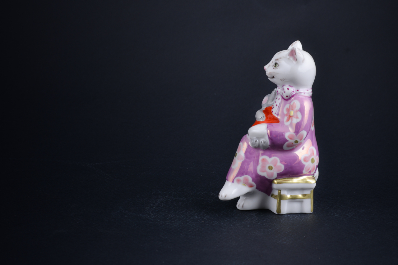 Скульптура Колыбельная, Кошка-нянька. Капуста, арт 62.21241.00.1, 