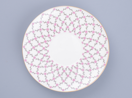 Чашка с блюдцем кофейная 165 мл.,  форма форма Майская,рисунок Розовая сетка арт. 81.13631.00.1, 