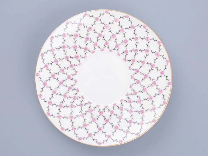 Чашка с блюдцем кофейная 165 мл.,  форма форма Майская,рисунок Розовая сетка арт. 81.13631.00.1, 