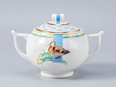 Сервиз чайный форма Кострома рисунок Уткина заводь, 6 персон 20 предметов, арт. 81.25448.00.1