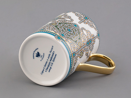 Бокал 400 мл в подарочной упаковке, форма Соло, рисунок Ландыш майский, арт. 81.32710.00.1