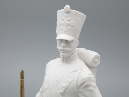 Скульптура  Рядовой русской пехоты Николая I, в подарочной упаковке, рисунок Белый бисквит, арт 81.33426.00.1, 