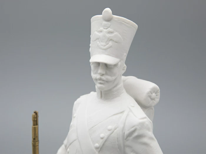 Скульптура  Рядовой русской пехоты Николая I, в подарочной упаковке, рисунок Белый бисквит, арт 81.33426.00.1, 