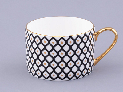 Чашка с блюдцем 250 мл форма Идиллия рисунок Неро 1, арт. 81.32141.00.1