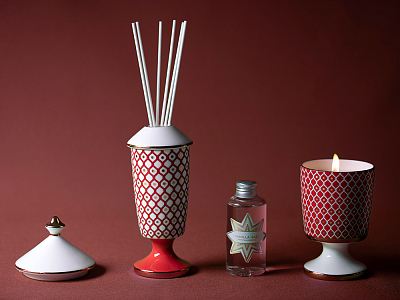 Подарочный Набор Свеча ароматическая, рисунок Скарлетт 2 аромат  Ваниль Пачули арт. 81.32055.00.1