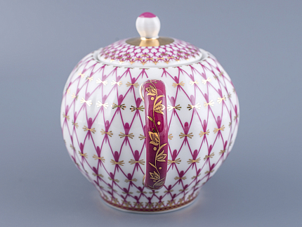 Сахарница форма Тюльпан рисунок Сетка-Блюз арт. 80.86208.00.1