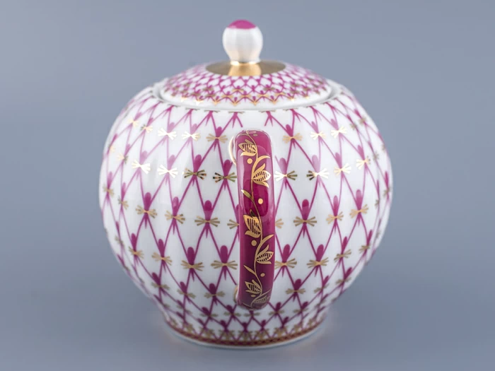 Сахарница форма Тюльпан рисунок Сетка-Блюз арт. 80.86208.00.1, 