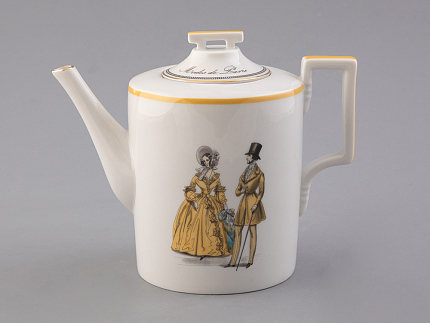 Подарочный набор заварочный форма Гербовая рисунок Modes de Paris (желтый) арт. 81.26407.00.1