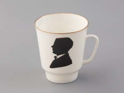 Чашка с блюдцем 165 мл форма Майская рисунок Русские писатели Булгаков, арт. 81.33387.00.1, 