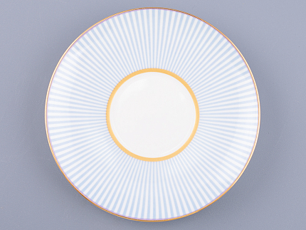 Чашка с блюдцем кофейная 155 мл.,  форма Волна, рисунок Геометрия 1 арт. 81.27007.00.1