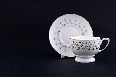 Сервиз чайный Жемчуг на форме Жемчужина, 7 предметов на 2 персоны, арт 61.20975.00.1