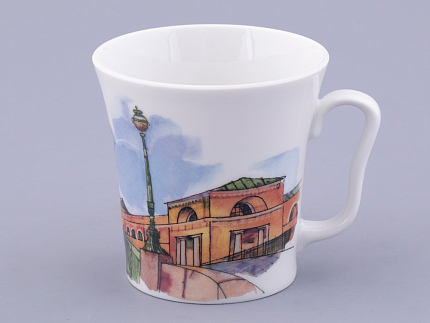 Бокал 360 мл форма Ленинградский рисунок Санкт-Петербург. Малоконюшенный мост  арт. 80.44857.00.1