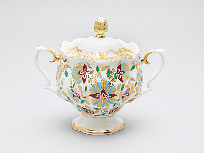 Сервиз чайный Наташа Розовые цветы, 6 персон 30 предметов арт. 81.15176.00.1