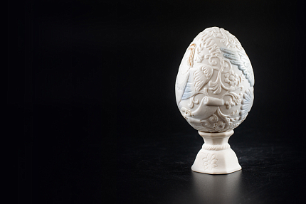 Яйцо пасхальное Птица-Сирин Белый, арт 60.05961.00.1