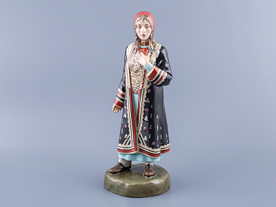 Скульптура Народности России малого размера, Башкирка, арт 82.99369.00.1