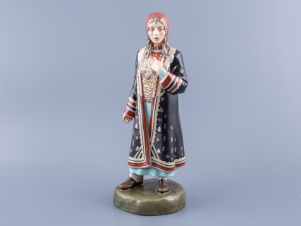 Скульптура Народности России малого размера, Башкирка, арт 82.99369.00.1, 