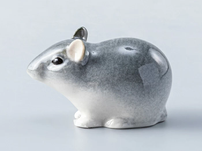Скульптура форма Мышь малютка рисунок Серая арт. 82.61104.00.1, 