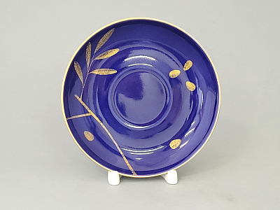 Чашка с блюдцем чайная 375 мл форма Подарочная рисунок Гранат золотой арт. 81.19177.00.1