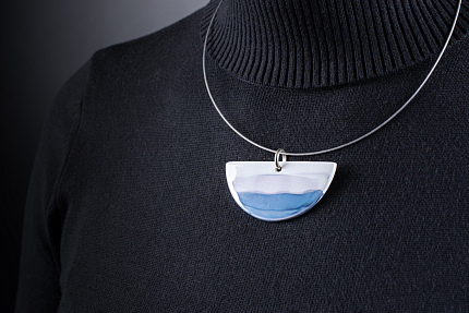 Подвеска Полукруг, рисунок Вдали, арт 60.15854.00.1