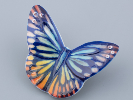 Скульптура форма Бабочка малого размера, рисунок Синяя, арт. 82.47228.00.1, 