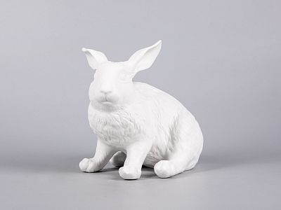 Скульптура Кролик домашний Белый арт. 82.69811.00.1