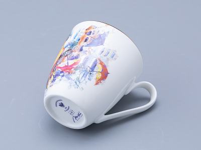 Бокал форма Вариации 450 мл рисунок Летающие зонтики, арт 80.70029.00.1