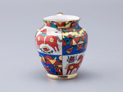 Сливочник 400 мл., форма Весенняя, рисунок Народные узоры, арт. 80.60812.00.1, 