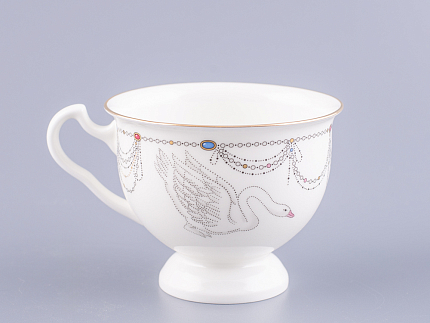 Чашка с блюдцем чайная Айседора Волшебное лебединое озеро - 1 арт. 81.26471.00.1