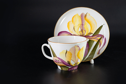 Чашка с блюдцем Солнечный день, на форме Подарочная, арт 41.00174.00.1