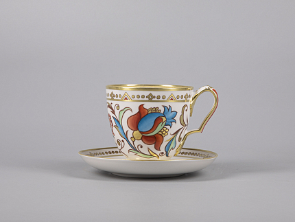 Сервиз чайный форма Александр III рисунок Русский, 6 персон 15 предметов арт. 81.30144.00.1