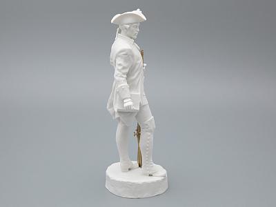 Скульптура Мушкетер эпохи Елизаветы Петровны, в подарочной упаковке, рисунок Белый бисквит, арт 81.31944.00.1