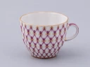 Чашка с блюдцем кофейная 140 мл.,  форма Тюльпан, рисунок Сетка-Блюз 2 арт. 81.29586.00.1, 