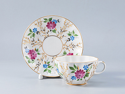 Сервиз чайный Тюльпан Золотые травки, 6 персон 14 предметов, арт. 81.20940.00.1