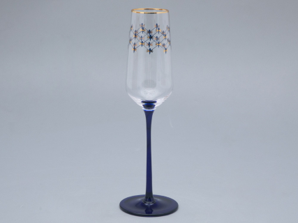 Набор (4 бокала для шампанского) 200 мл, Кобальтовая сетка арт. 14.11005.07, 