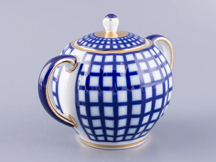Сахарница Тюльпан Кобальтовая клетка арт. 80.03705.00.1, 
