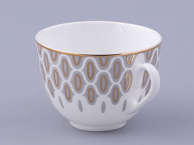 Чашка с блюдцем чайная форма Весенняя 2 рисунок Саламандра Грей, арт. 81.31631.00.1