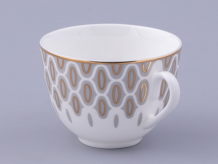 Чашка с блюдцем чайная форма Весенняя 2 рисунок Саламандра Грей, арт. 81.31631.00.1