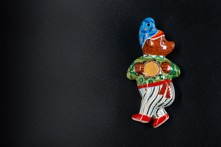 Игрушка (подвеска) Мишка с бубном, арт 60.14828.00.5