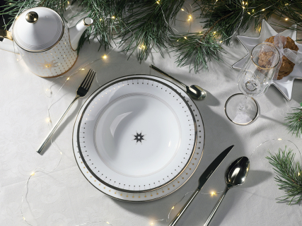 Салатник 195 мм форма Восточная рисунок Азур золотой, артикул 80.49794.00.1, 