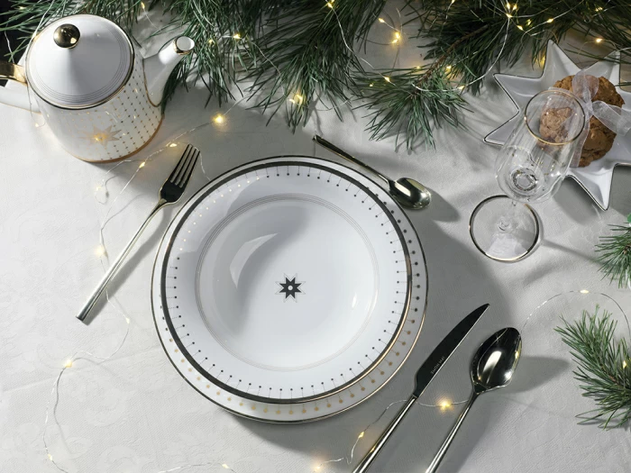 Салатник 195 мм форма Восточная рисунок Азур золотой, артикул 80.49794.00.1, 