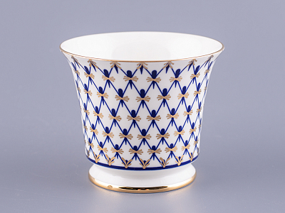 Чашка с блюдцем кофейная 145 мл форма Юлия рисунок Кобальтовая сетка арт. 81.20119.00.1